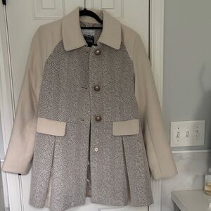Kensie Beige and Gray Trench Coat